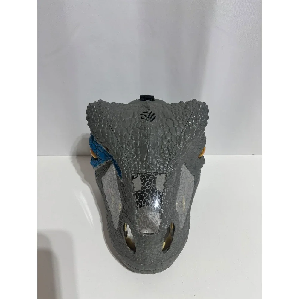 Mattel Jurassic World Mask Kids OS Grey Chomp N Roar Blue Raptor FMB74 2017